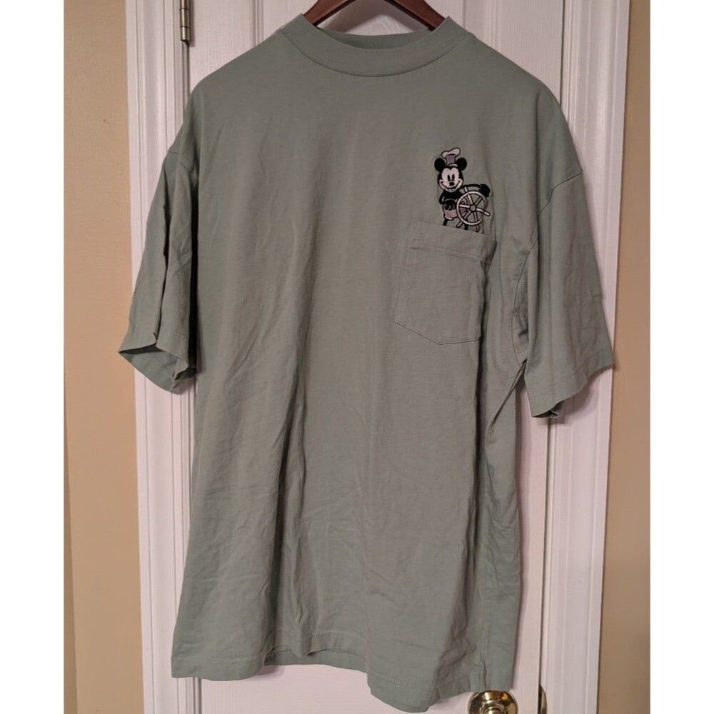 Vintage Disney Mickey Mouse Steamboat Willie Pocket T-Shirt